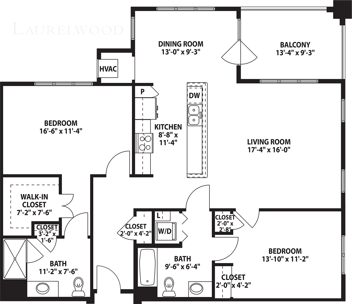 Interactive map of the Laurelwood floor plan that includes pop-up images of the interior