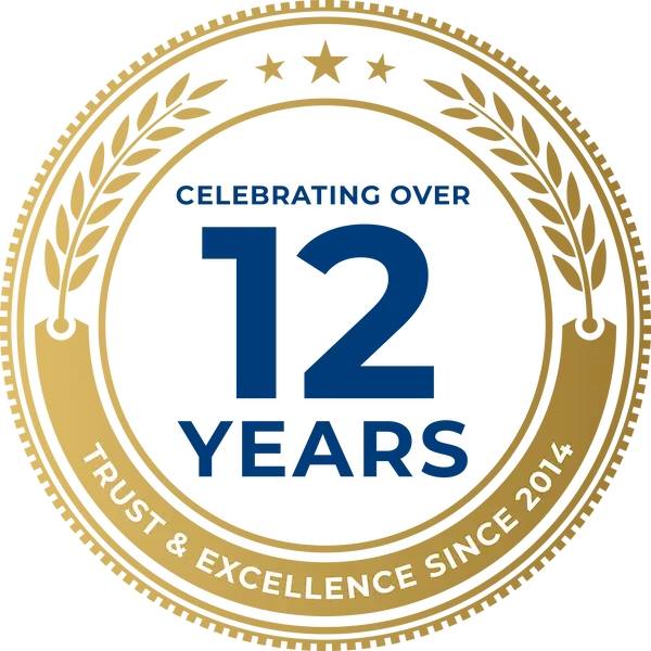 Celebrating Over 12 Years. Trust and Excellence since 2014